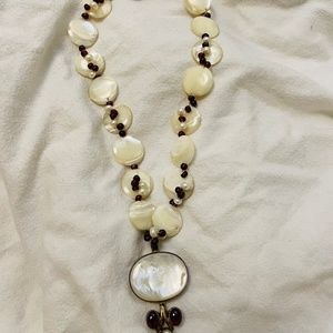 Kokopelli Silver & Shell Necklace